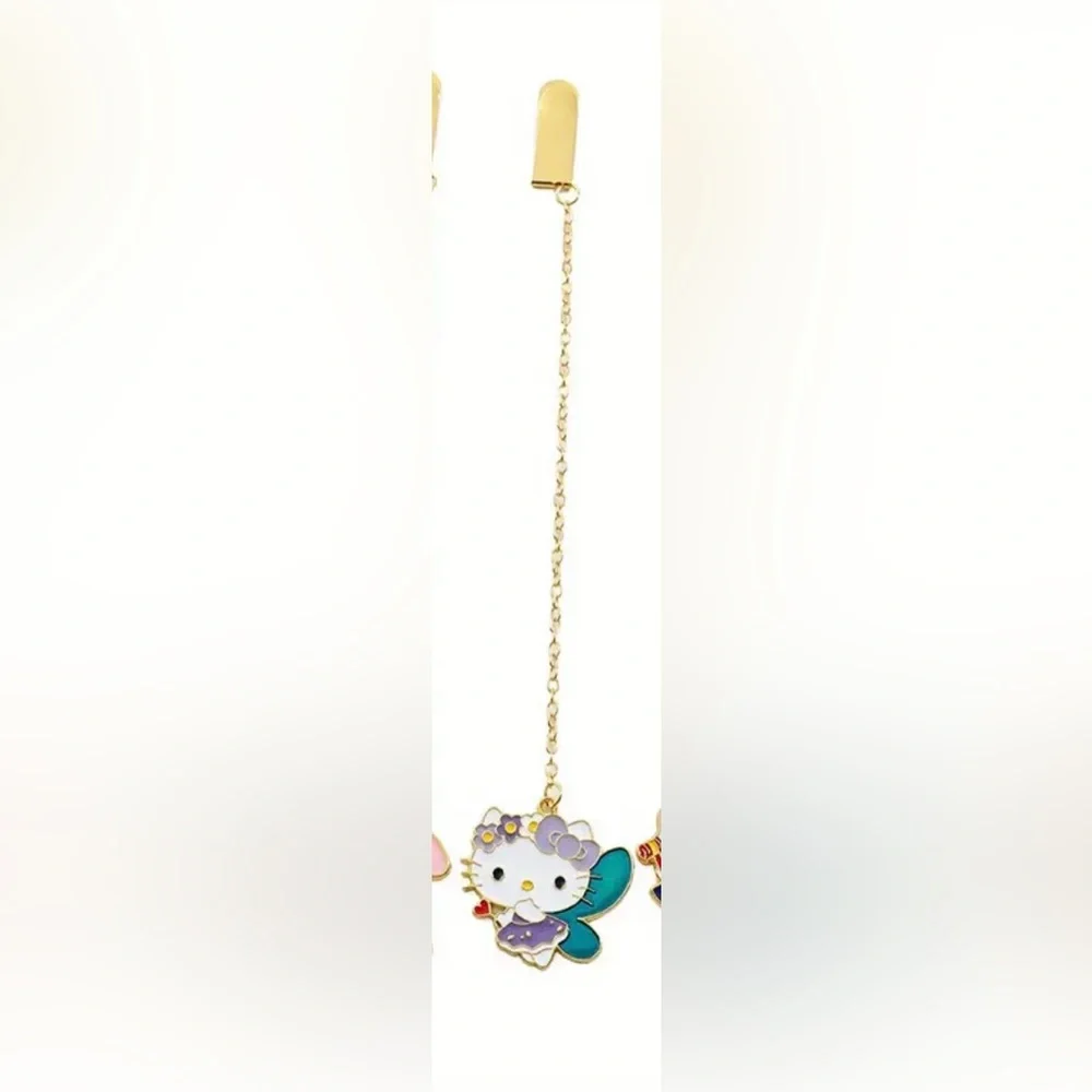 Brand New Adorable Sanrio Hello Kitty Metal Bookmark Charm